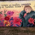 Tras la vandalización, quedó terminado el mural en homenaje a Sofía Delgado