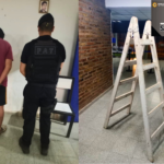 Aprehendieron a un hombre por el robo de una escalera de una obra en Puerto San Martín