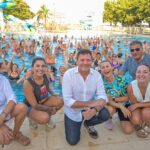 La primera clase aqua zumba fue un éxito y la actividad se repetirá todas las semanas en el Poli Municipal