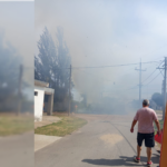 Se incendiaron pastizales en el predio de Ar Zinc y los vecinos colaboraron con baldes de agua