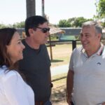 Fiorenza y funcionarios provinciales visitaron la Escuela de Verano de Timbúes