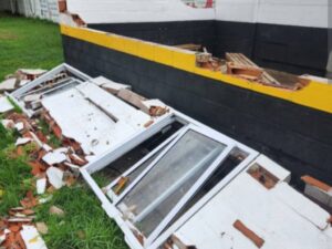 Otra vez la tormenta porvocó estragos en el Club Santa Catalina