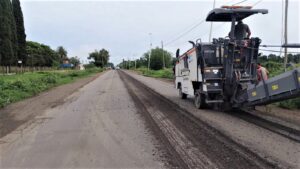 Avances en las mejoras de Vialidad Nacional sobre Ruta 11 en Puerto San Martín