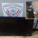 Le robó a una joven un televisor y lo detuvieron cuando se lo llevaba en el hombro