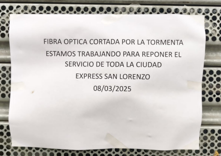 Corte de fibra óptica dejó sin servicio de cable e internet a San Lorenzo y la región