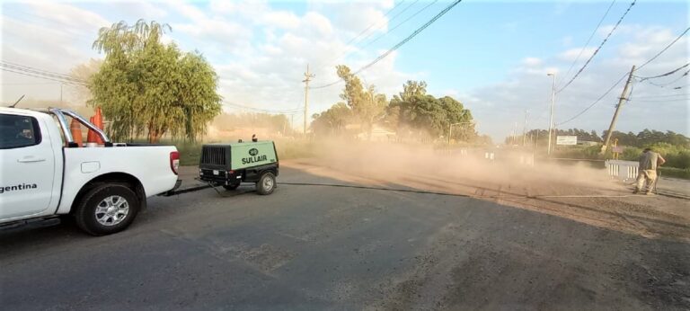 Vialidad Nacional trabaja hoy sobre ruta 11 en Puerto San Martín