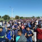 Trabajadores autoconvocados de Vicentin marchan desde Ricardone por los puestos laborales