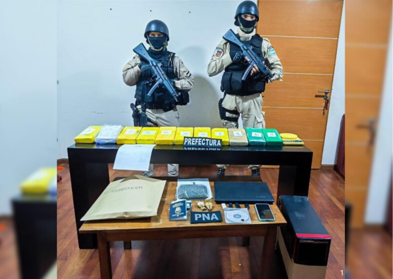 Prefectura desarticuló una organización dedicada al narcotráfico y lavado de activos