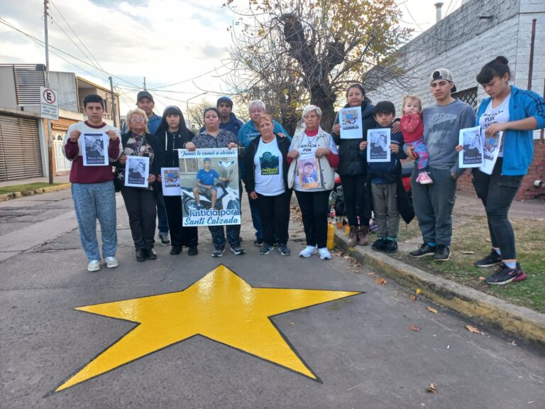 A dos años de la tragedia, pintaron nuevamente la estrella amarilla por Santiago Calzada en San Lorenzo