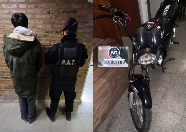 Persecución y aprehensión en Puerto San Martín: menor intentó evadir a la policía en moto