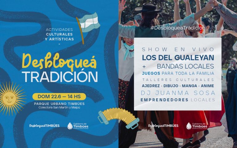 “Desbloqueá Tradición”: música, cultura y diversión en el Parque Urbano de Timbúes