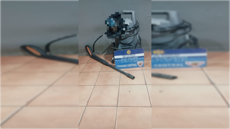 Recuperan hidrolavadora robada tras persecución policial en San Lorenzo