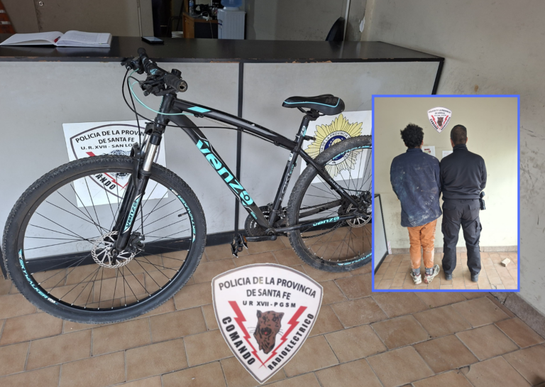 Puerto San Martín: Intentó robar una bicicleta y fue detenido por vecinos