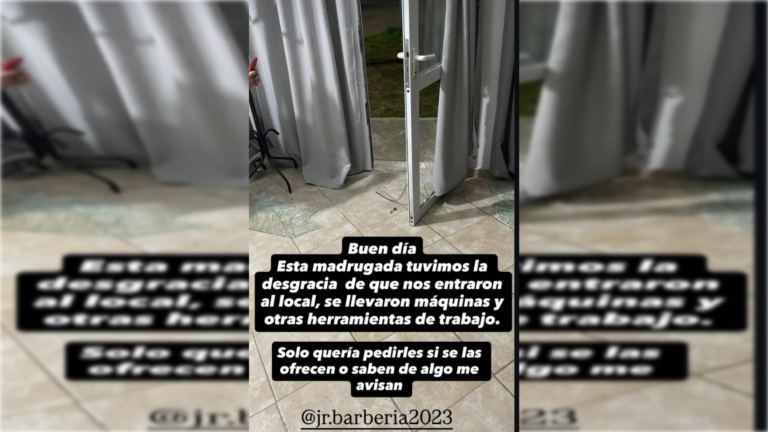 Desvalijaron una barbería en Fray Luis Beltrán