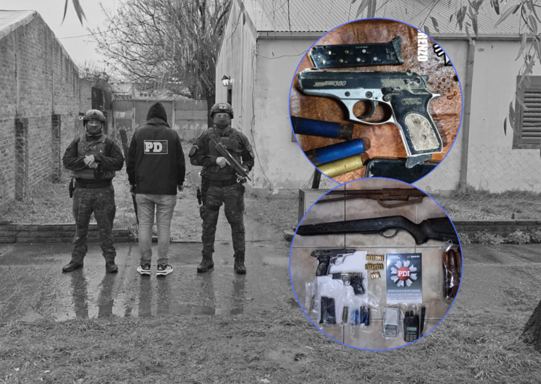 Allanamientos en San Lorenzo: detuvieron a “Papi” y secuestraron armas de fuego
