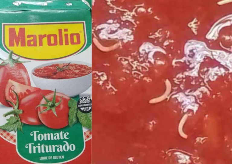 Alerta de la Anmat: detectan gusanos en un lote de tomate triturado Marolio