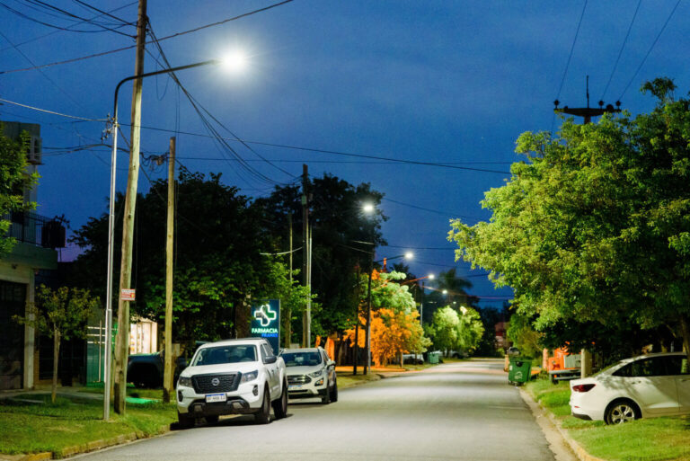 El 95% de San Lorenzo tiene luces led
