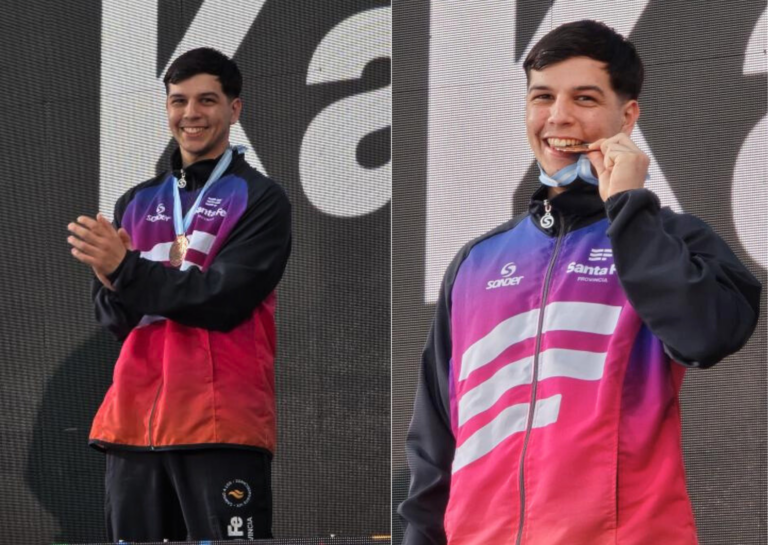 El sanlorencino Matías Raggio ganó el bronce en karate en los Juegos Jadar de Rosario
