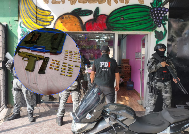 Megaoperativo de la PDI en Rosario: un detenido, y secuestros de un arma y más de $ 4 millones por un robo en San Lorenzo