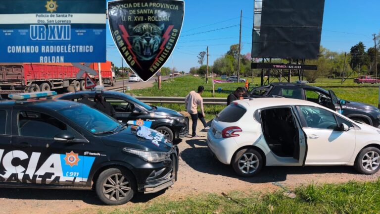 Procedimiento policial en Roldán resulta en aprehensiones y secuestro de vehículo