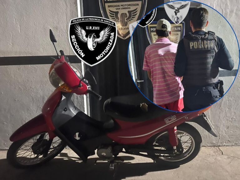 Un patrullaje preventivo permitió recuperar una moto con pedido de secuestro en San Lorenzo