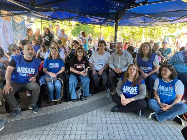 AMSAFE San Lorenzo participó de la Jornada Nacional de Lucha “Trabajo, Salud y Educación”