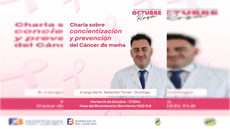 Fray Luis Beltrán se suma a la prevención del cáncer de mama