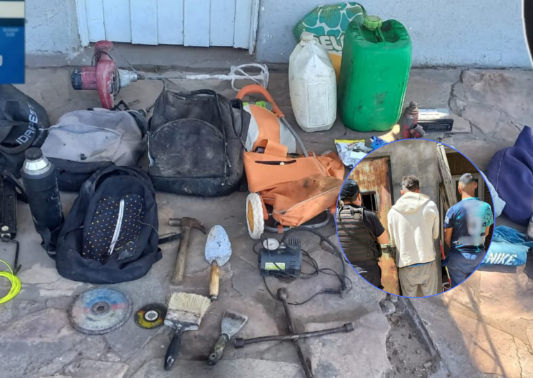 Dos hombres fueron detenidos tras intentar robar herramientas a trabajadores municipales