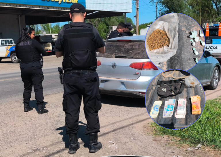 Roldán: detuvieron a un hombre por microtráfico y descubrieron que circulaba en un auto robado