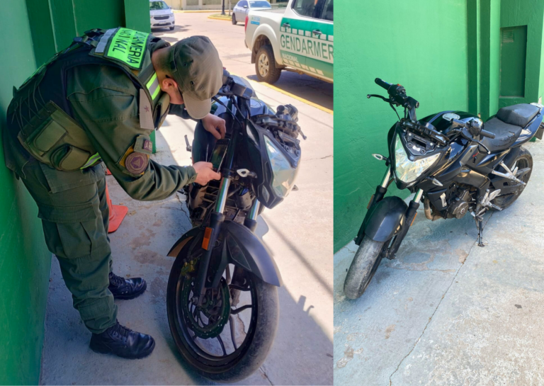San Lorenzo: Gendarmería secuestró una moto con números adulterados en un control de rutina
