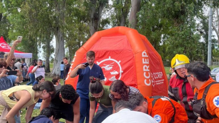 Representantes del CCREP de la Cooperativa portuaria de Puerto San Martín participaron de un simulacro