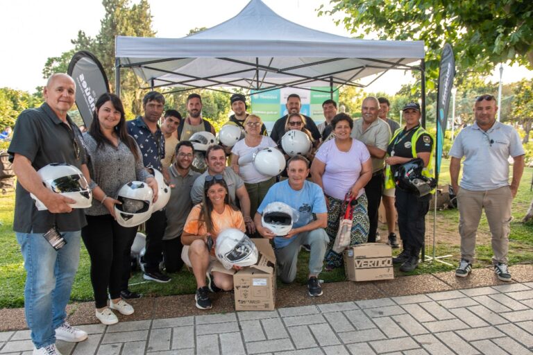 Timbúes realizó una exitosa jornada de conducción segura de motos