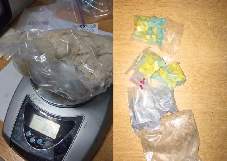 Detenido con más de 500 dosis de éxtasis y ketamina en un control vial: iba con su hija de cuatro años