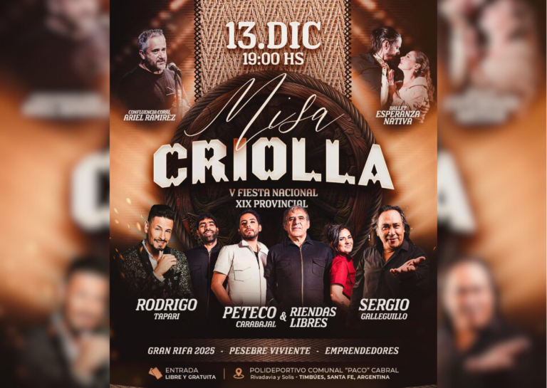 “Desbloqueá Timbúes”:  Se viene la Fiesta Misa Criolla 2025