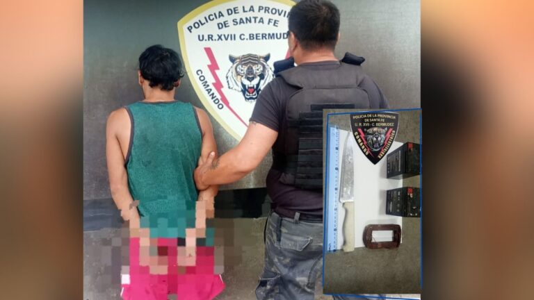 Caminaba con una bolsa de tela con baterías y cobre y quedó demorado