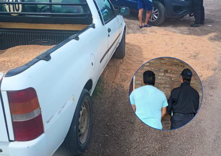 Puerto San Martín: Detenido mientras cargaba cereal sospechoso en plena vía pública