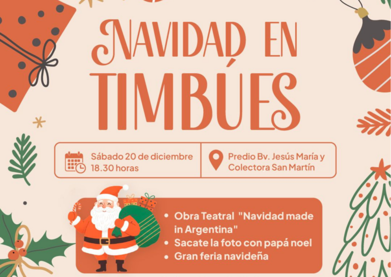 Timbúes celebra la Navidad con una jornada recreativa abierta a toda la comunidad