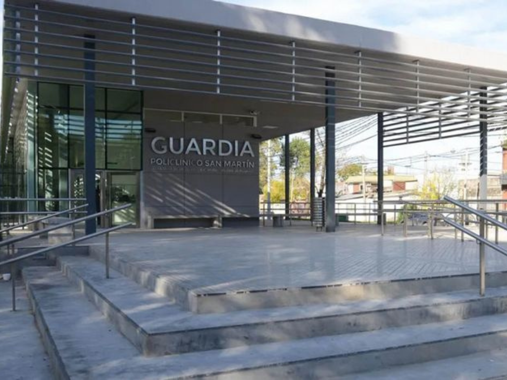 Policlínico San Martín de Rosario donde fue asistida la beba asfixiada