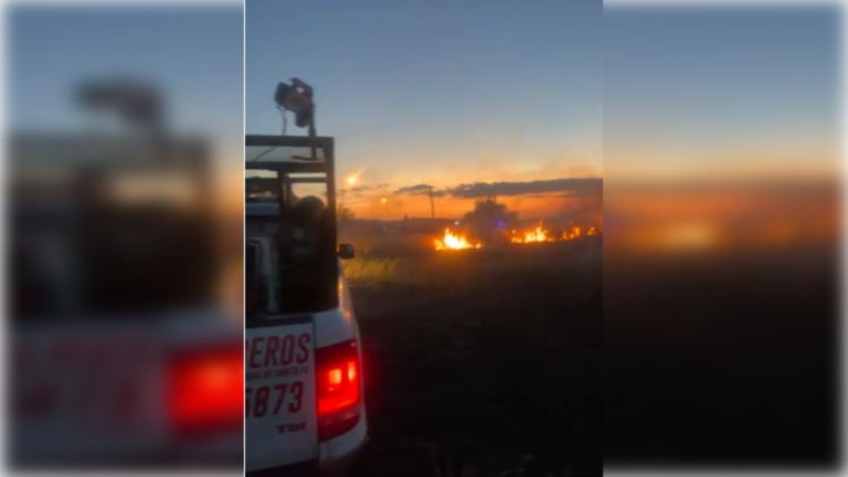 Incendio intencional de pastizales en San Lorenzo movilizó a bomberos