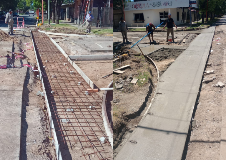 Puerto: Avanzan obras de optimización hídrica en la esquina de Sargento Cabral y Buenos Aires