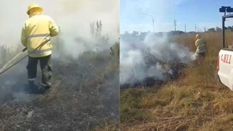 Continúan los incendios de pastizales en San Lorenzo: dos nuevos focos en menos de cuatro horas
