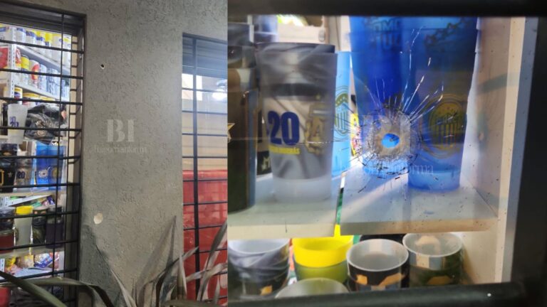 Granadero Baigorria: balearon un kiosco en barrio Los Naranjos