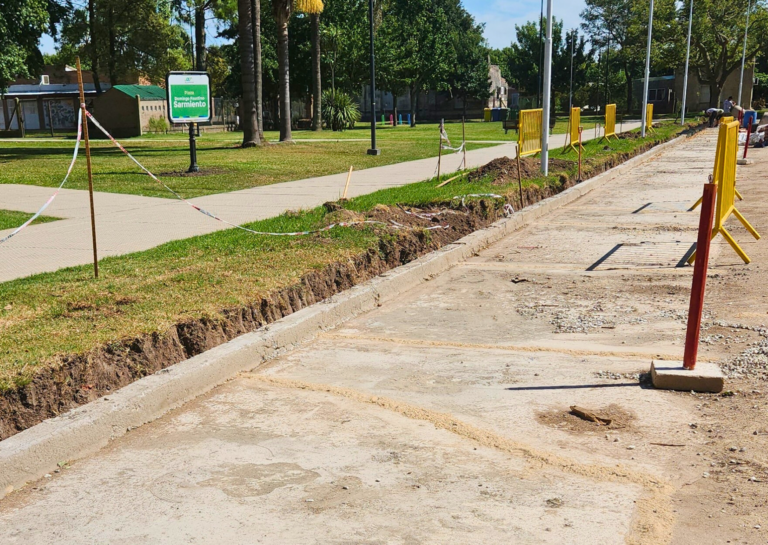 San Jerónimo Sud mejora la seguridad vial frente al jardín y la escuela antes del inicio de clases
