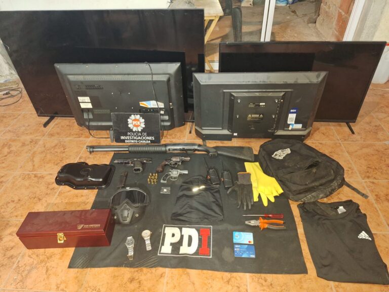 Desbaratan una organización criminal vinculada a violentos robos en localidades del sur provincial