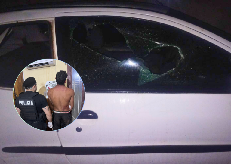 Fray Luis Beltrán: detuvieron a un joven tras destrozar un auto y protagonizar un violento episodio