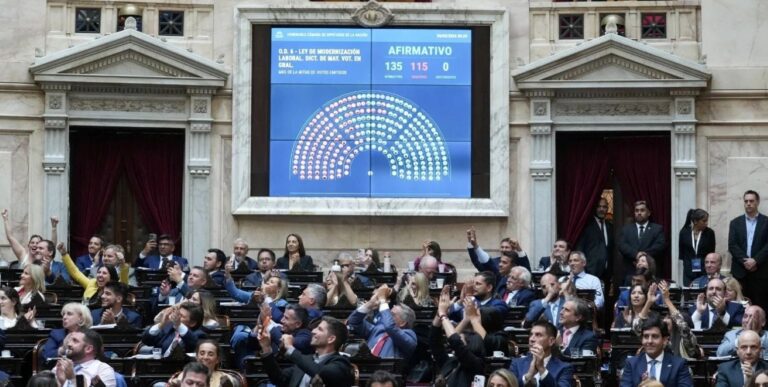 El voto de los diputados santafesinos en la Reforma Laboral