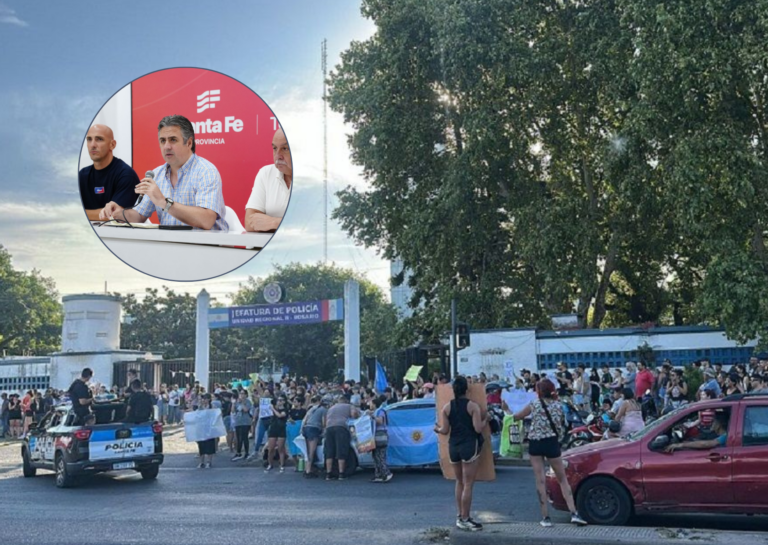 Tras las protestas en Rosario, el gobierno pasó a disponibilidad a 20 policías y advierte que podría haber más sanciones