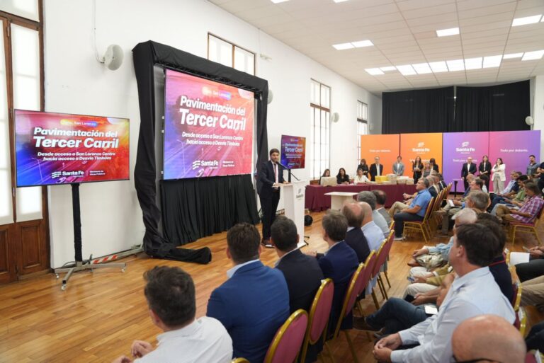 Provincia licitó el segundo tramo del tercer carril de la autopista Rosario–Santa Fe