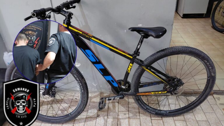 Secuestraron una bicicleta presuntamente robada