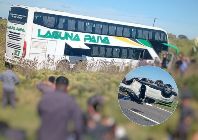 Tragedia en la autopista Rosario–Santa Fe: dos muertos tras el choque entre un colectivo y una camioneta